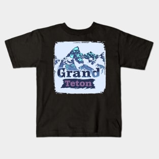 Grand Teton - vintage cold Kids T-Shirt